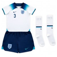 England Luke Shaw #3 Heimtrikotsatz Kinder WM 2022 Kurzarm (+ Kurze Hosen)